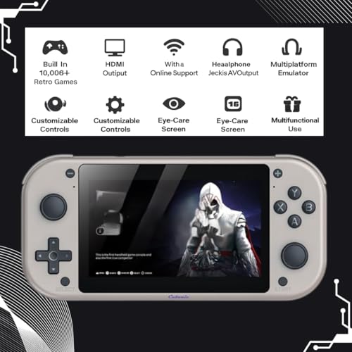 Cubonic Rediscover Gaming Magic with Cubonic VividGo Mi7 – Sleek Handheld Console, Huge 20k+ Game Library & Immersive HD Screen of 4.3 LED Display, 64GB Storage, HDMI Output, 2000mAh Battery - Image 2