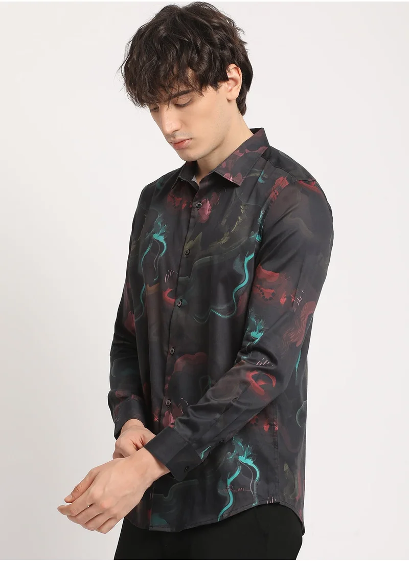 ذا بير هاوس Cotton Shirt for Men | Slim Fit, Long Sleeve, Casual & Formal Wear | Soft, Breathable Fabric for Office, Everyday, & All-Season Use in Classic & Trendy