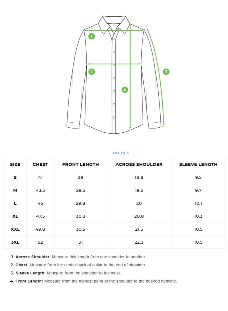 THE BEAR HOUSE Cotton Shirt for Men | Dark Printed ,Long Sleeve, Casual & Formal Wear | Soft, Breathable Fabric for Office, Everyday, & All-Season Use in Classic & Trendy - Image 3