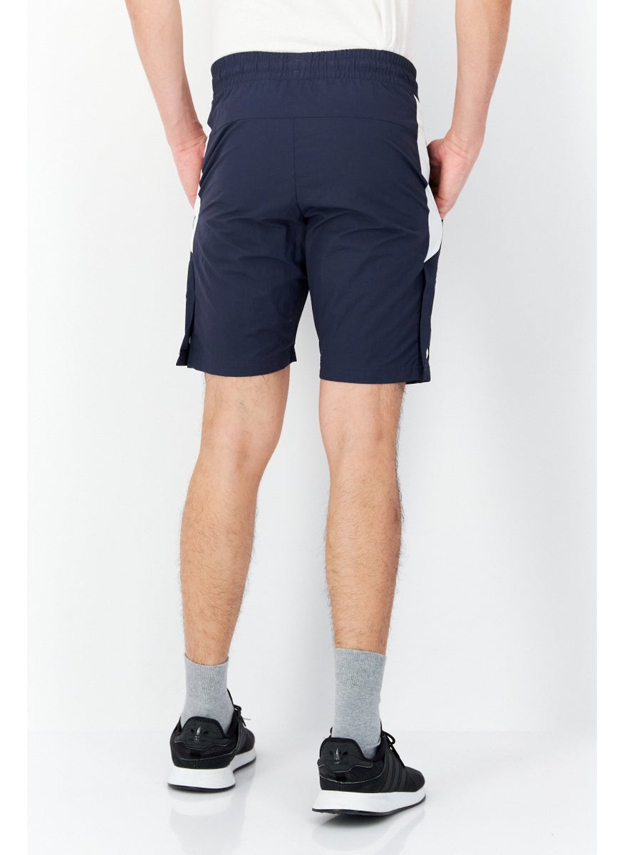 Reebok Men Sportswear Fit Textured Training Short, Navy Combo  - Image 1