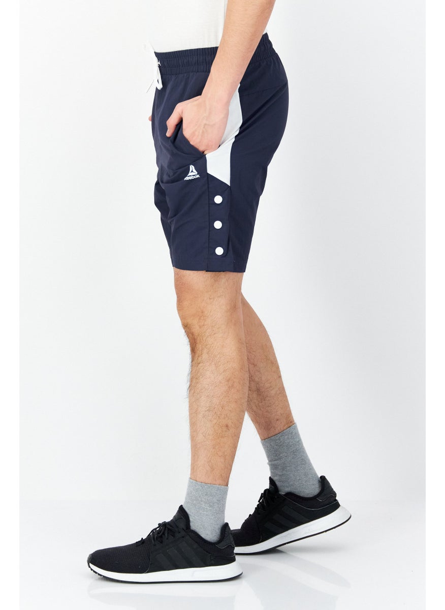 Reebok Men Sportswear Fit Textured Training Short, Navy Combo  - Image 2