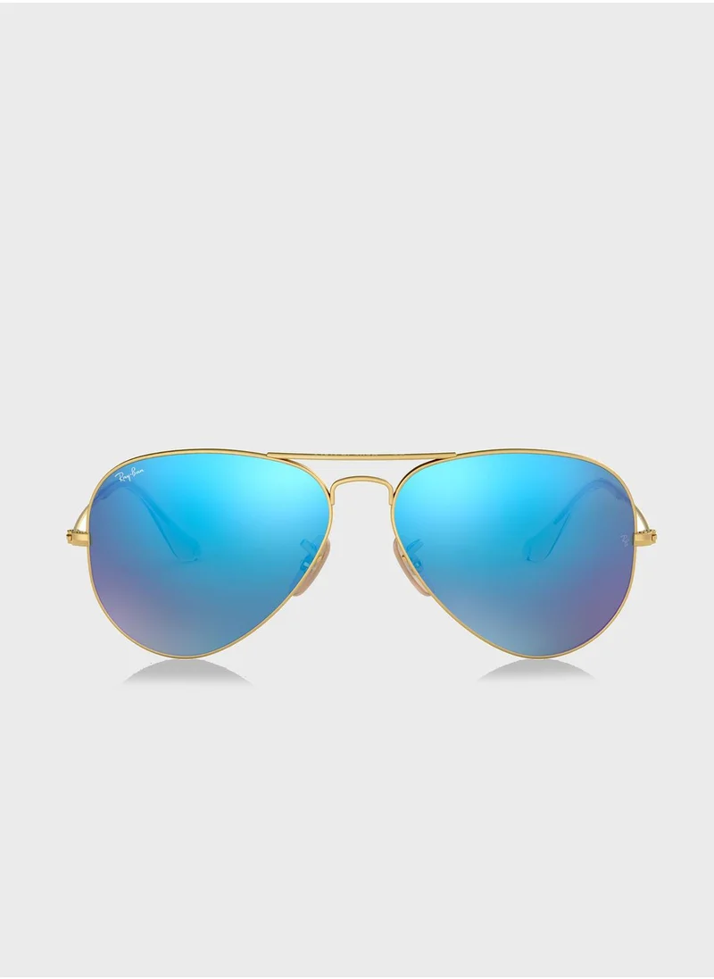 Ray-Ban 0RB3025 Aviator Flash Sunglasses