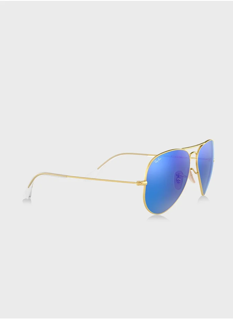 Ray-Ban 0RB3025 Aviator Flash Sunglasses