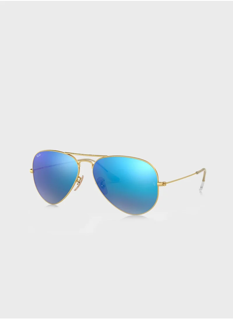 Ray-Ban 0RB3025 Aviator Flash Sunglasses
