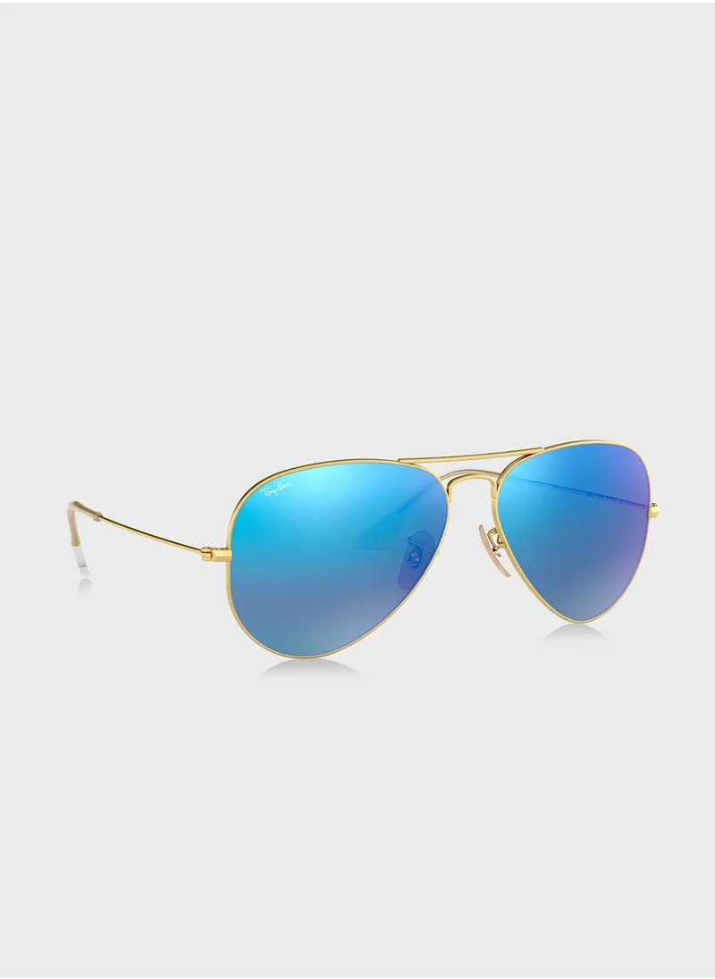 Ray-Ban 0RB3025 Aviator Flash Sunglasses