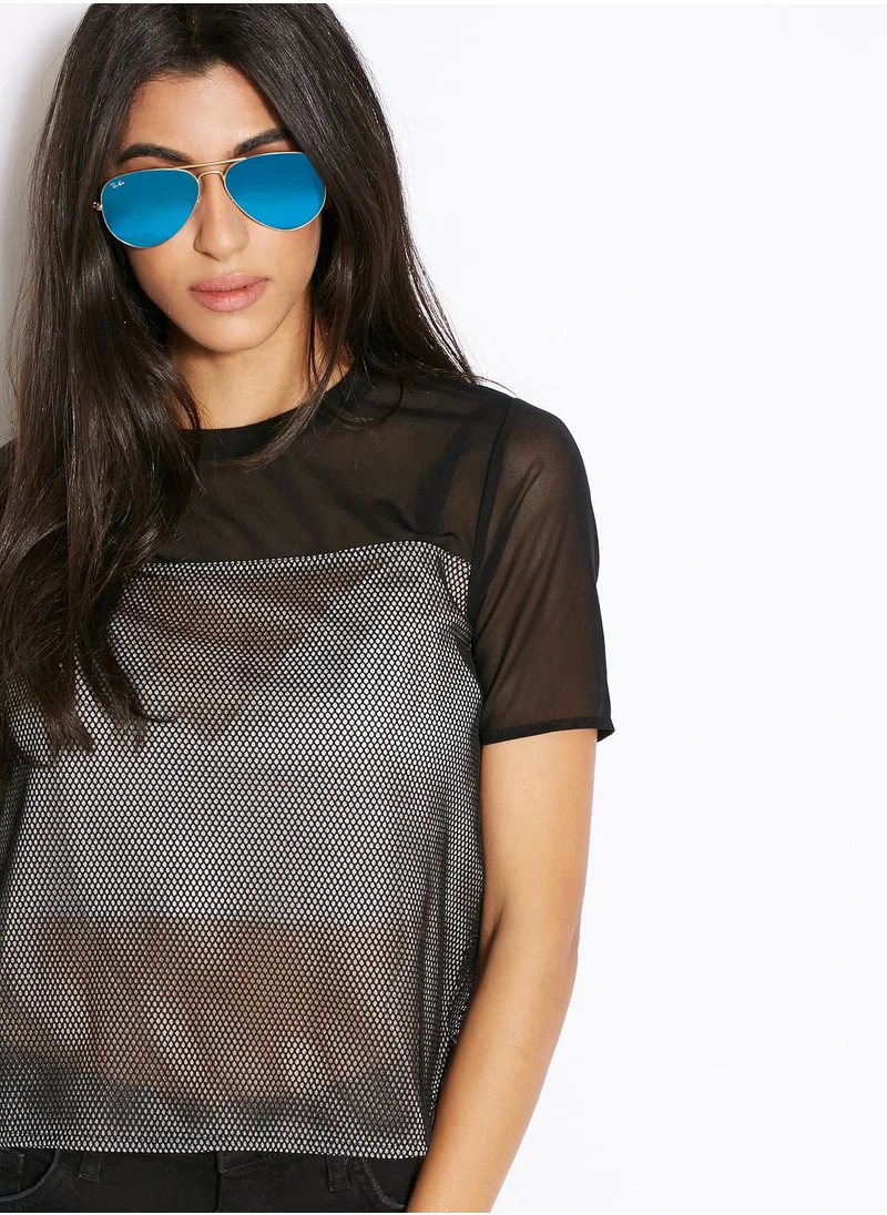 Ray-Ban 0RB3025 Aviator Flash Sunglasses