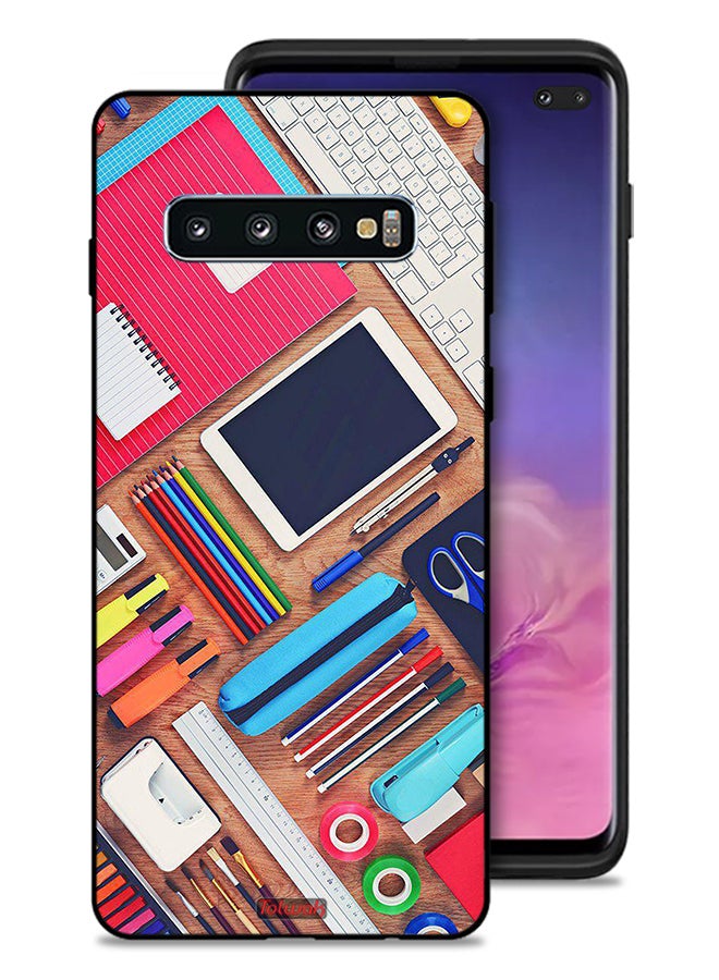 Tolwak Samsung Galaxy S10 Plus Protective Case Cover Girl Hobby Desk - Image 1