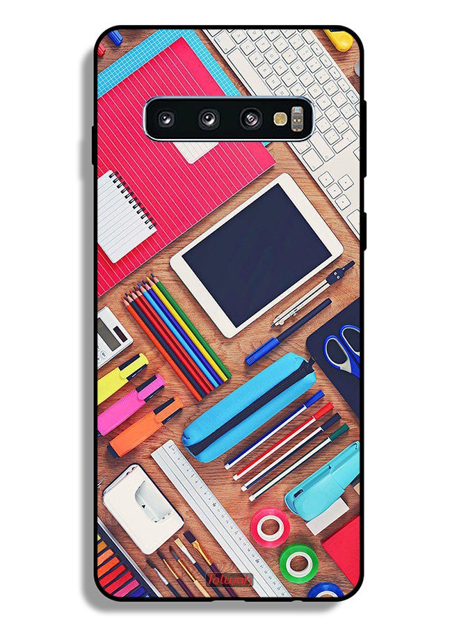 Tolwak Samsung Galaxy S10 Plus Protective Case Cover Girl Hobby Desk - Image 2