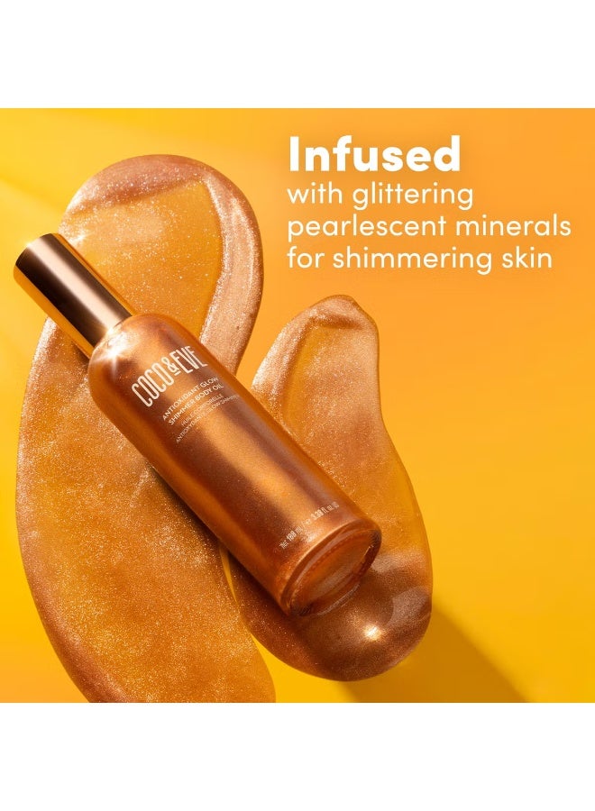 Coco & Eve Antioxidant Glow Shimmer Body Oil 100ml - Image 4