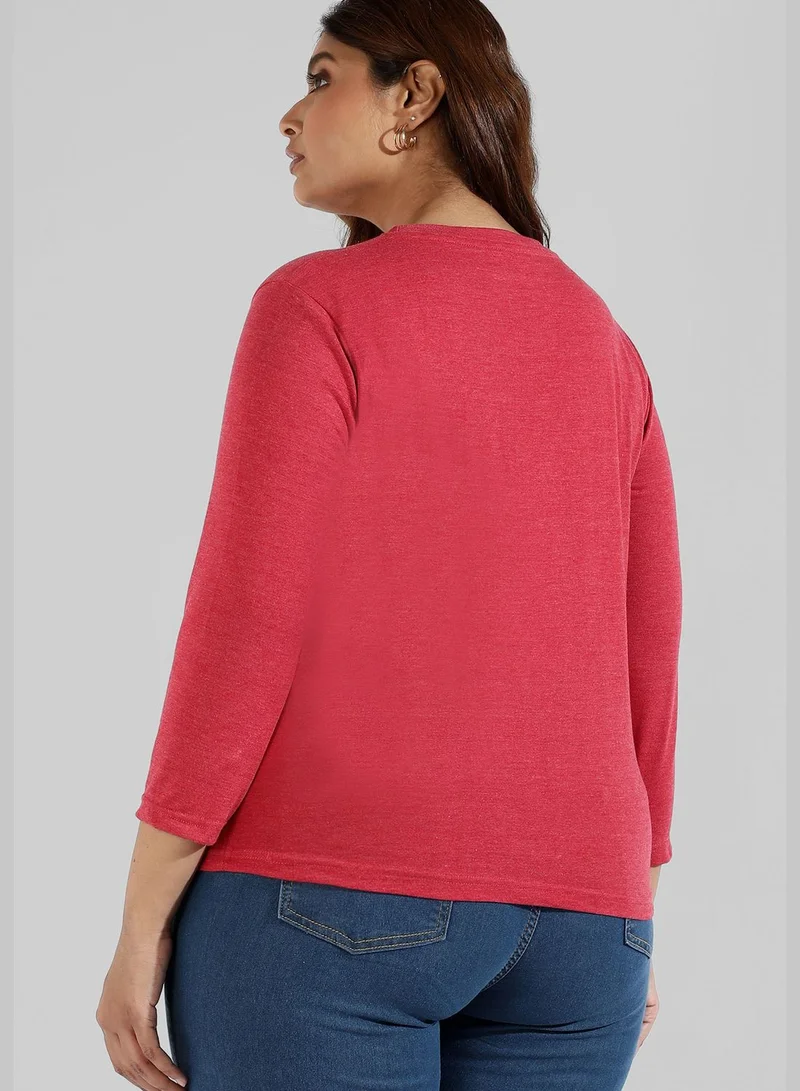 Instafab Plus Casual Top