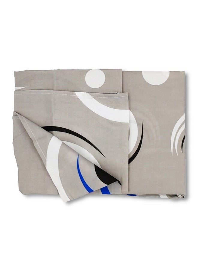 BYFT BYFT Orchard Comfort Grey Abstract Circular Pattern Printed  Single Sheet & One Pillowcase 150 x 230 cm Microfiber  - Image 4