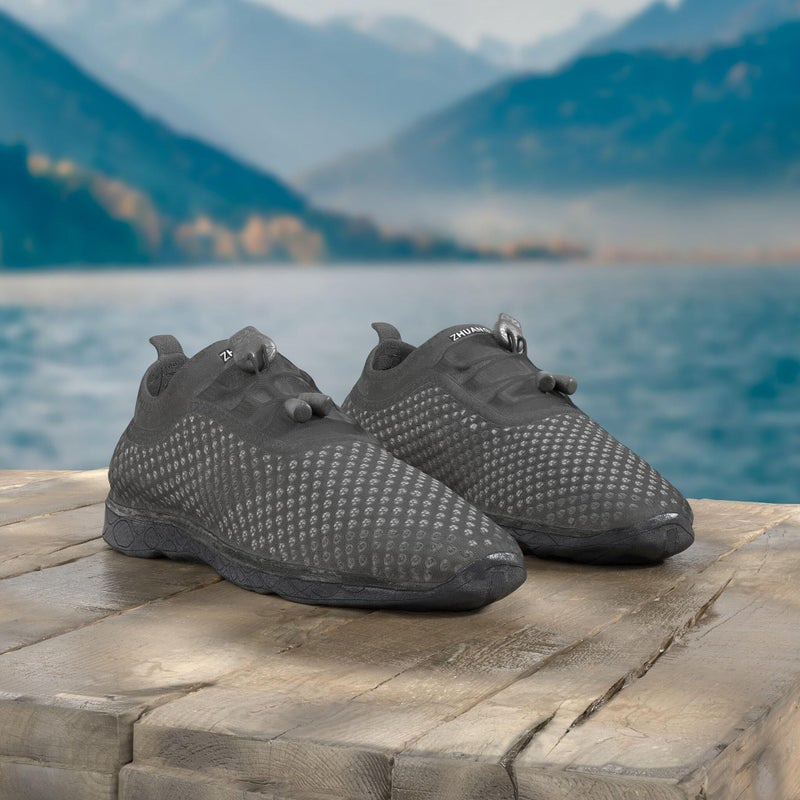 Zhuanglin Women's Quick Drying Aqua Water Shoes,Black,9 B(M) US - Image 2