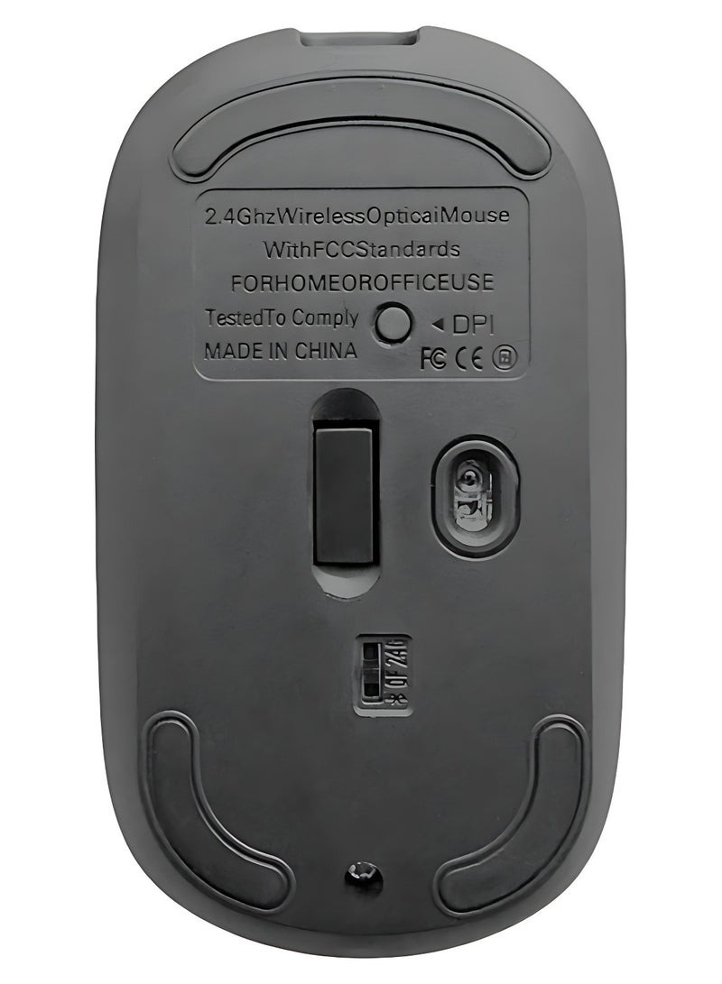 ARNOTEC Wireless Mouse Bluetooth & 2.4G Dual Mode, Type-C Rechargeable Ergonomic Mouse with Silent Clicks, Metal Scroll Wheel, 3 DPI Levels, Portable & Lightweight, for Laptop/Tablet/PC/iOS/Android  - Image 3