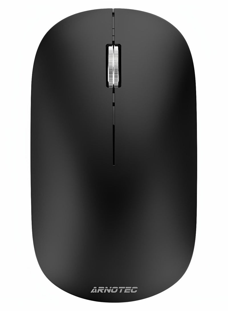 ARNOTEC Wireless Mouse Bluetooth & 2.4G Dual Mode, Type-C Rechargeable Ergonomic Mouse with Silent Clicks, Metal Scroll Wheel, 3 DPI Levels, Portable & Lightweight, for Laptop/Tablet/PC/iOS/Android - Image 3