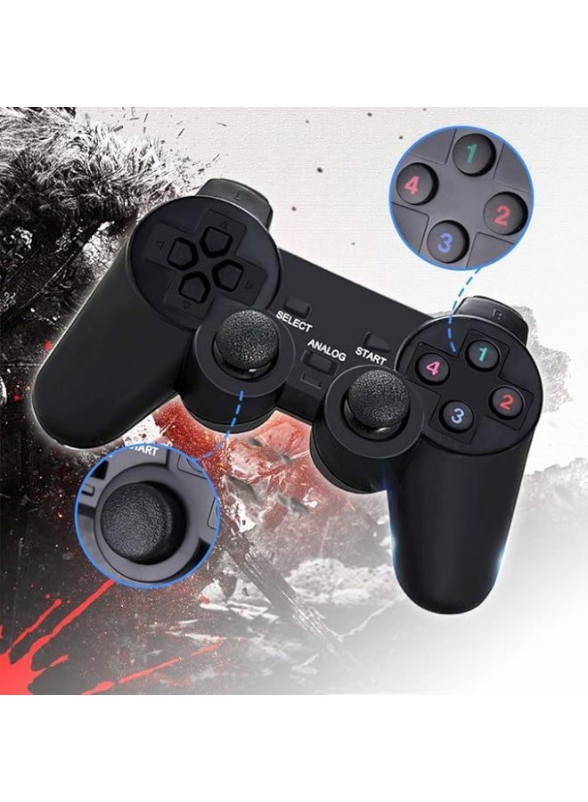 Terabyte USB  Joystick Gamepad Gaming Controller [Double Vibration Feedback Motors] for PC Computer Laptop Window (Black) Pack of 2 - Image 4