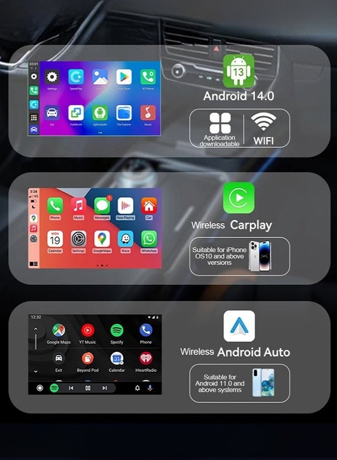 Digisand Wireless CarPlay Adapter Supports YouTube, Netflix & More Wired CarPlay to Wireless Dongle, AI Box CarPlay 2 in 1 Wireless AI Box Plug & Play - Image 4