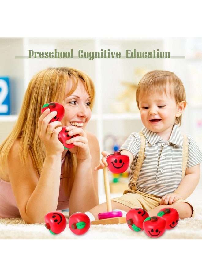 جيريفي 30 قطعة من ألعاب كرة ضغط الفاكهة، كرات ضغط الفاكهة وابتسامة الفاكهة، ألعاب تخفيف التوتر من الفوم الناعم، كرات ضغط إسفنجية ناعمة لتمرين الأصابع وتخفيف التوتر والقلق، مستلزمات الحفلات (أحمر) - Image 3