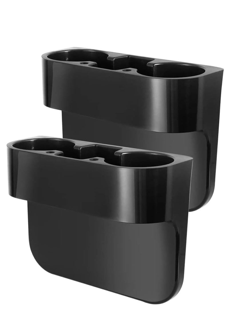 Festive Gallery 2Pcs Car Cup Holder Cup Holder for Car Seat Cup Holder for Car Multifunctional Portable Console Side Pocket Car Seat Gap Filler Organizer Vehicle Seat Cup Cell Phone Drink Holder Storage Box  - Image 1