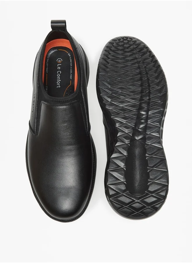 لو كونفورت Men Solid Slip-On Loafers
