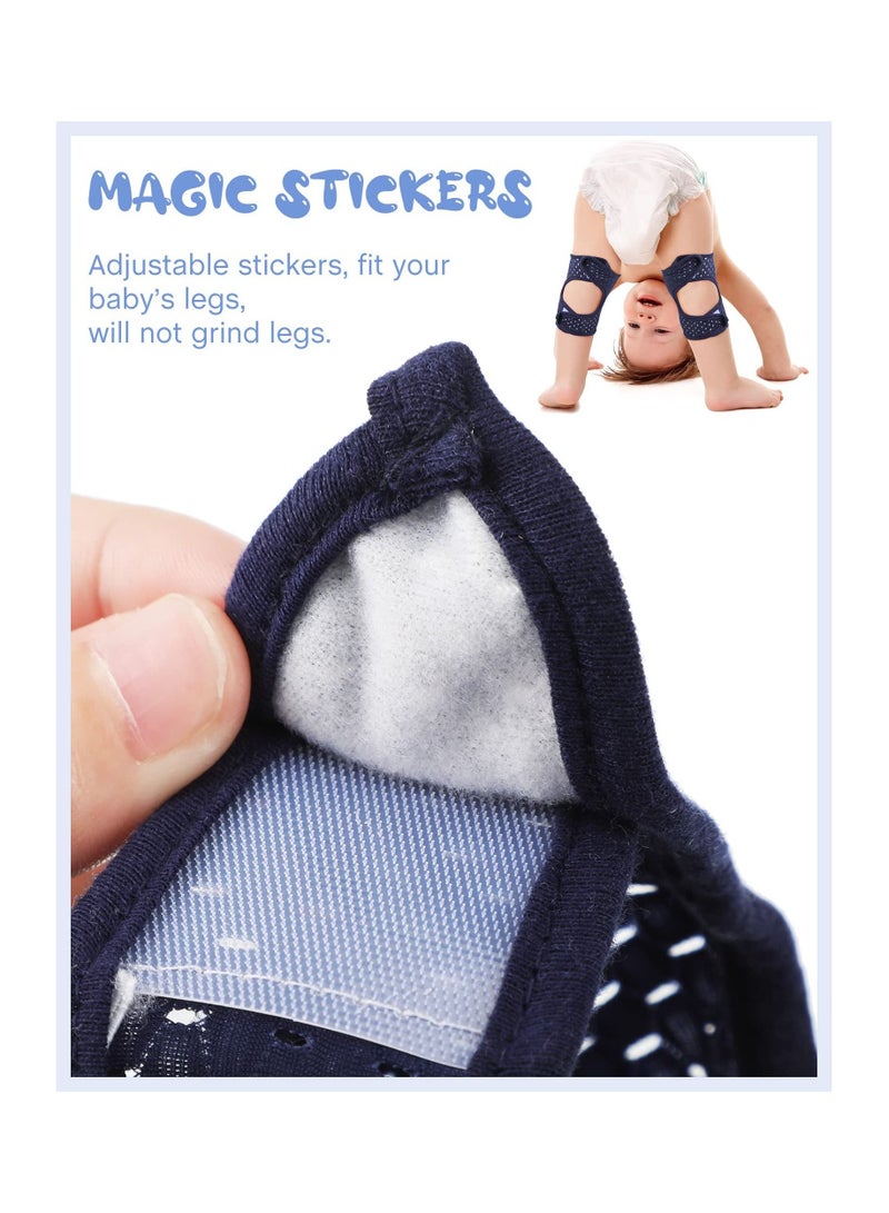 Y&D Baby Knee Pads for Crawling Baby, Adjustable Protector Toddler Boy Girls' Leg Warmers Kid, 5 Pairs - Image 3