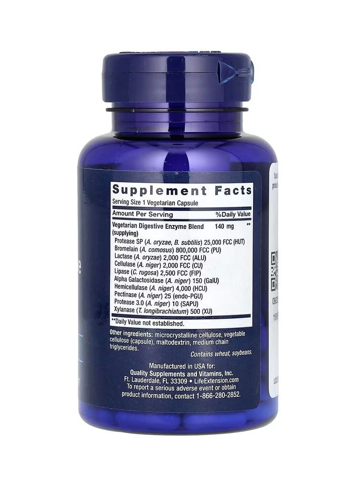 Life Extension Enhanced Super Digestive Enzymes 60 Vegetarian Capsules - Image 2