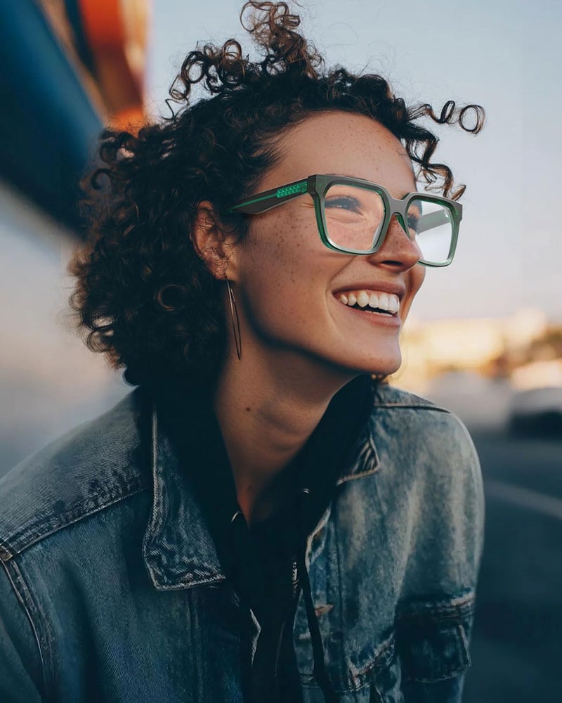 VISOONE Rectangle TR90 Blue Light Blocking Glasses Computer Eyewear with Preppy Look for Women and Men Cougar - Image 4