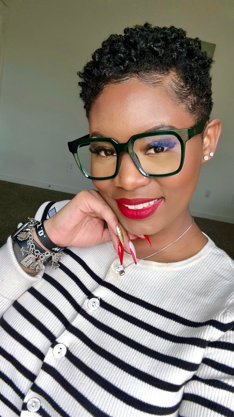 VISOONE Rectangle TR90 Blue Light Blocking Glasses Computer Eyewear with Preppy Look for Women and Men Cougar - Image 5