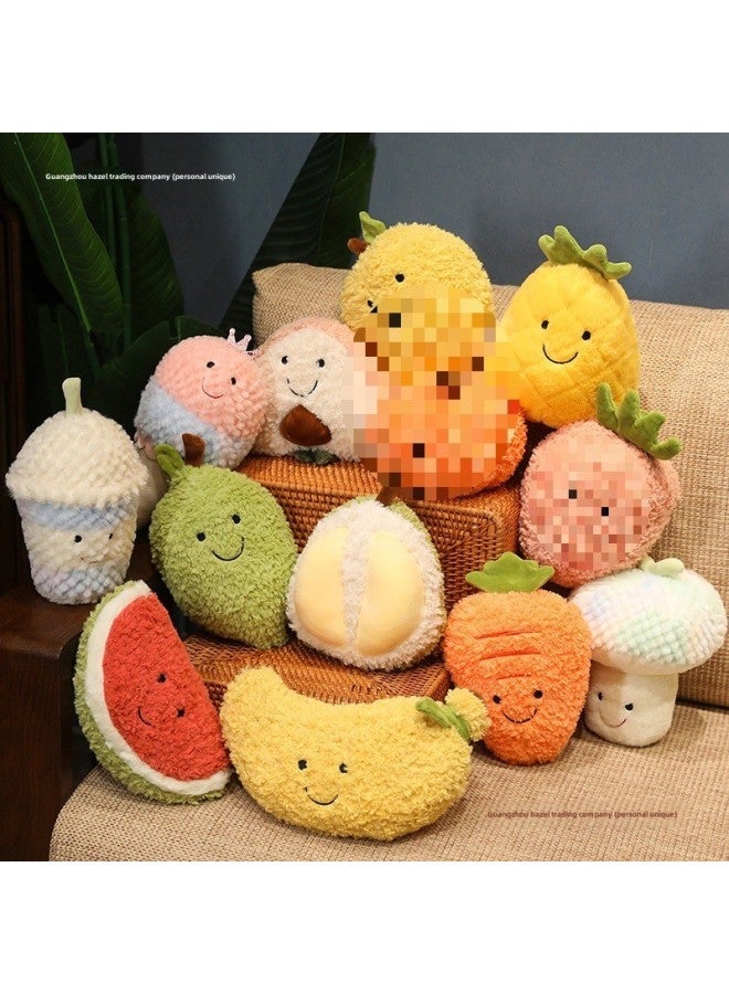 Fruit Plush Toy Children's Birthday Gift Grasping Machine Ragdoll Wedding Watermelon Doll Batch Small Doll-Color:Mango - Image 2