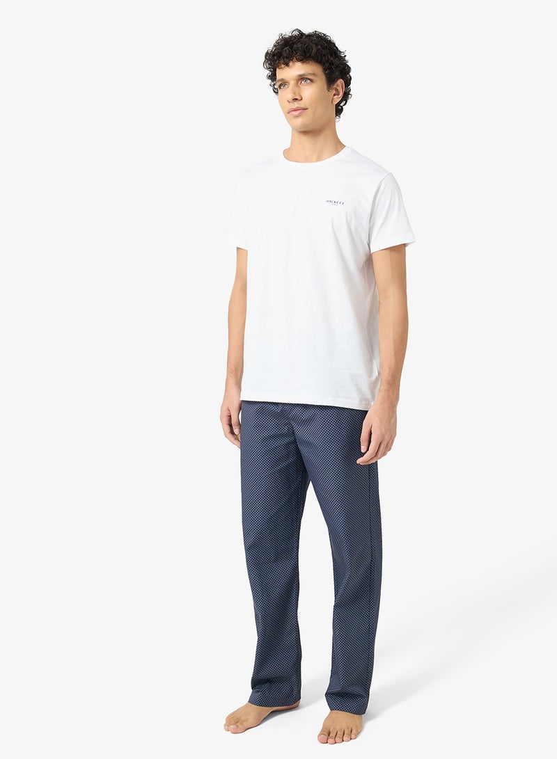 Hackett Crew Neck T-Shirt And Pajama Set - Image 1
