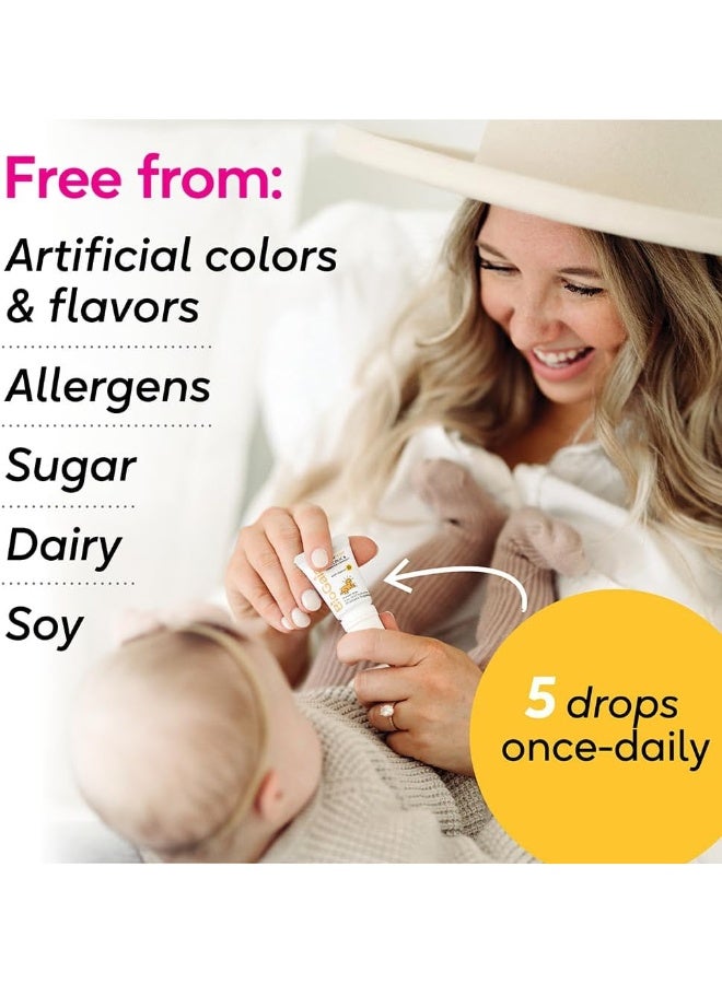 BioGaia Probiotics Drops With Vitamin D for Baby, Infants, Newborn and Kids Colic, Spit-Up, Constipation and Digestive Comfort, 10 ML, 0.34 oz, 2 Pack - Image 5