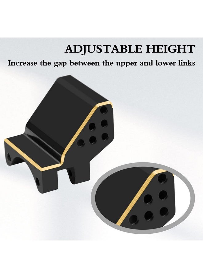 OGUNKE Ogrc Adjustable Height Rear Axle Truss Upper Link Mount Brass Link Bracket For Axial Scx24 C10 Jlu Gladiator Bronco Upgrade Part (Black Gold)  - Image 3