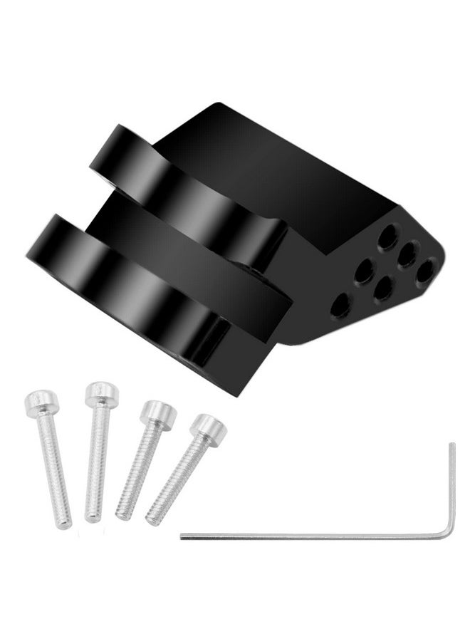 OGUNKE Ogrc Adjustable Height Rear Axle Truss Upper Link Mount Brass Link Bracket For Axial Scx24 C10 Jlu Gladiator Bronco Upgrade Part (Black Gold)  - Image 4