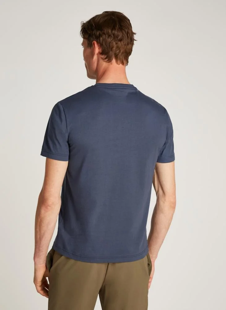 CALVIN KLEIN Cotton Knitted Crew Neck T-Shirt