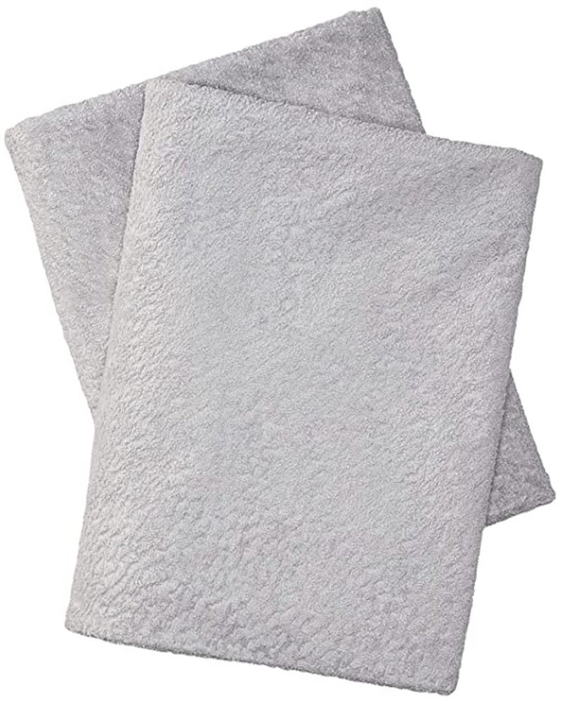 SEM B GRA 100 Water Resistant Pillow Protector Terry Cotton Zippered Closure Complete Protection Against Water Spills Dust Mites Bedbugs and Allergens Pack of 2 16x24 Gray - Image 3