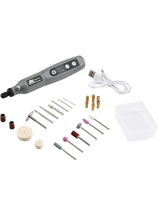erorex Multiuse Tool Rotary Kit Cordless With 5 Speed And 26 Pcs Accessories Usb Charging Cable For Variety Of Crafting Cutting Sanding Grinding Engraving Nail Grooming Diy Project - Image 1