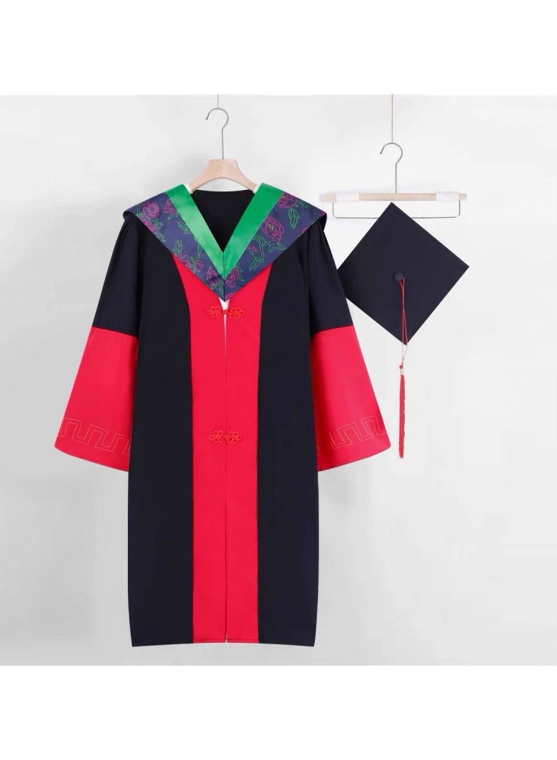 general Graduation Gown Set – Bachelor/Master/Doctorate Academic Regalia with Hood & Cap for Men & Women - Image 1