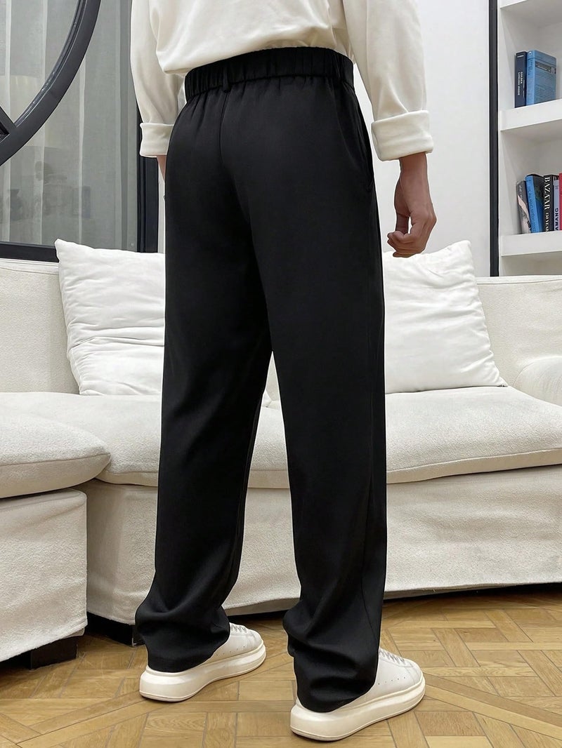Lymio Trouser for Men | Regular Fit Casual Trouser (Trouser-35-Black-L) - Image 5