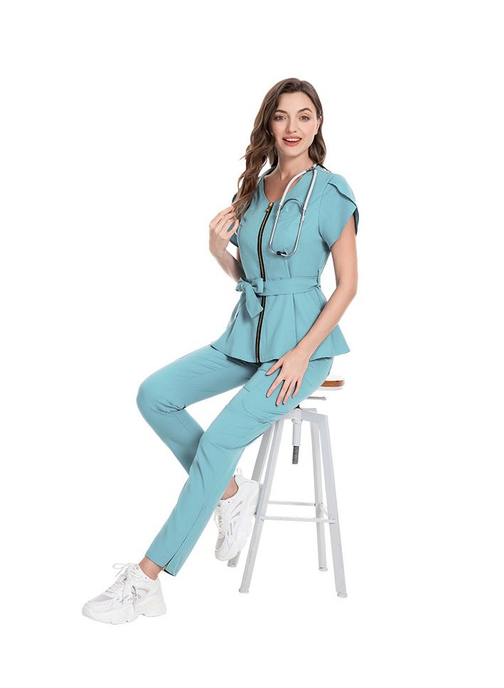 KUYING New V-neck Split Style Medical Work Uniform  - Image 1