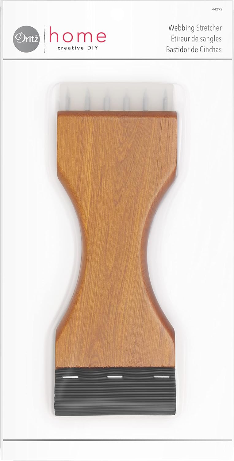 Dritz Home 44292 Wood Handle Webbing Stretcher  Brown - Image 1