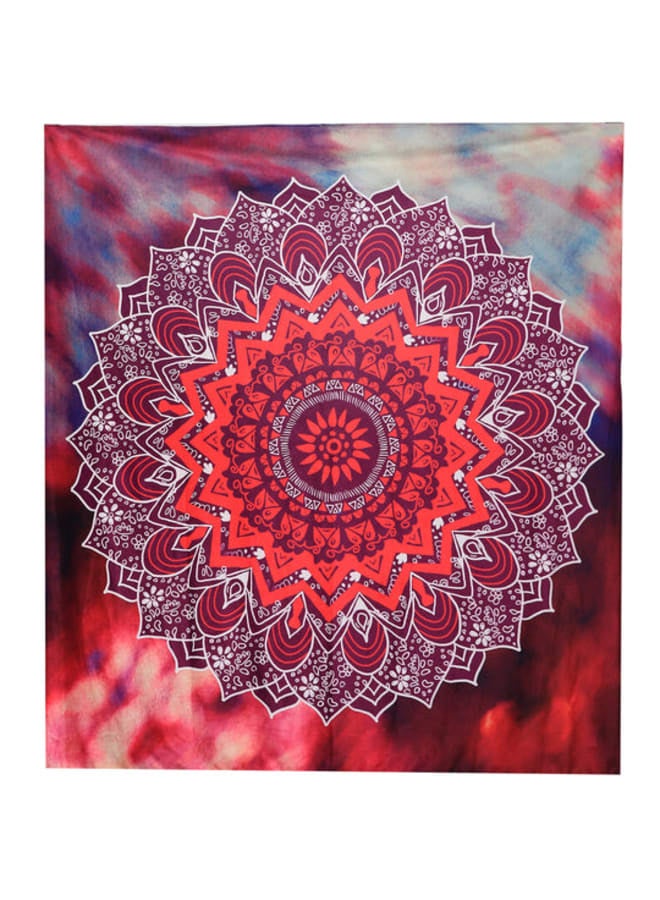 هندي منداله مفرش حائط مطبوع بتصميم ماندالا بوهيمي – ديكور فني هيبي ملون – بوليستر خفيف الوزن  – لتزيين غرفة النوم أو المعيشة أو السكن الجامعي - Image 2