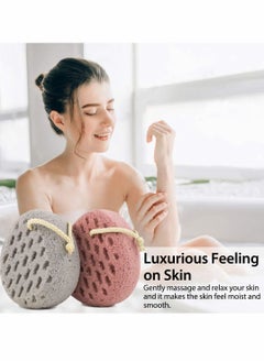 NIBEMINENT Bath Sponge, Sponge Loofah Body Scrubber, Shower Pouf Cleaning Loofahs Use (2pcs)  - Image 4
