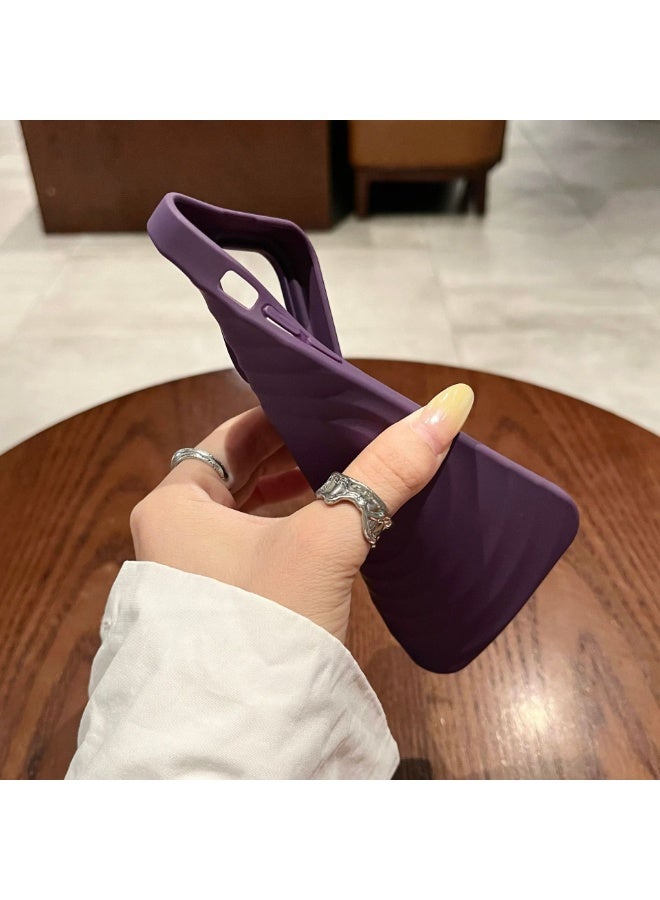 NIBEMINENT Sun Soft Shell Silicone Shell Protective TPU Case Cover For iPhone 16 Plus, Purple - Image 2