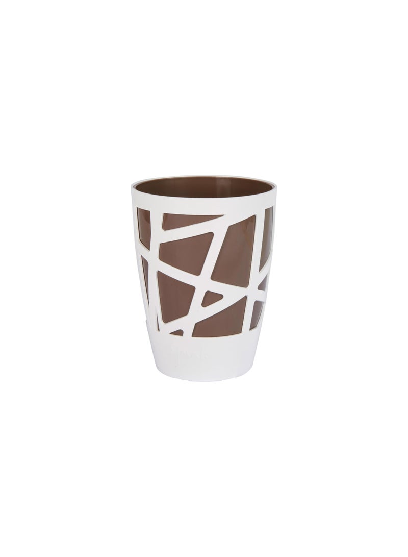 IDEL Plastic Flower Pot Mosaic Curve 13 – 2 Litre Round Indoor Outdoor Planter for Balcony, Tabletop & Garden – Multicolour Decorative Plant Pot - Made in Italy - by Idel - Image 5