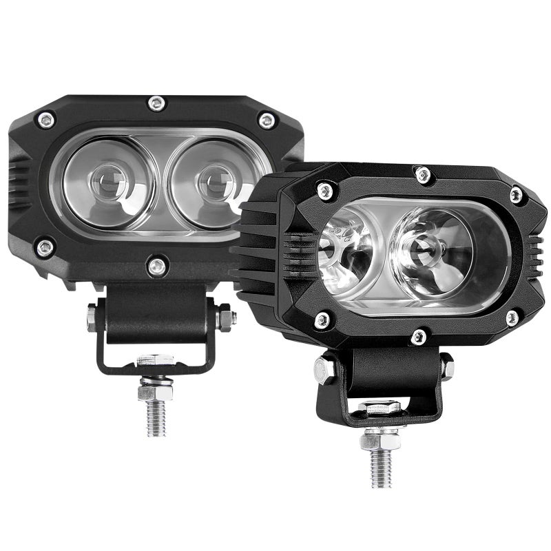 CO LIGHT LED Flood Lights Pods 2PCS 4 inch 96W Flood Beam Fog Lights for Motorcycle Auxiliary Super Bright ATV LED Work Light for Truck SUV UTV Boat Tractor Forklift - Image 2