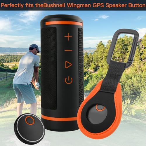 Xxerciz Neoprene Protective Case for Bushnell Wingman/2 Golf GPS Speaker Button, Carabiner Anti-Lost Holder - Image 3