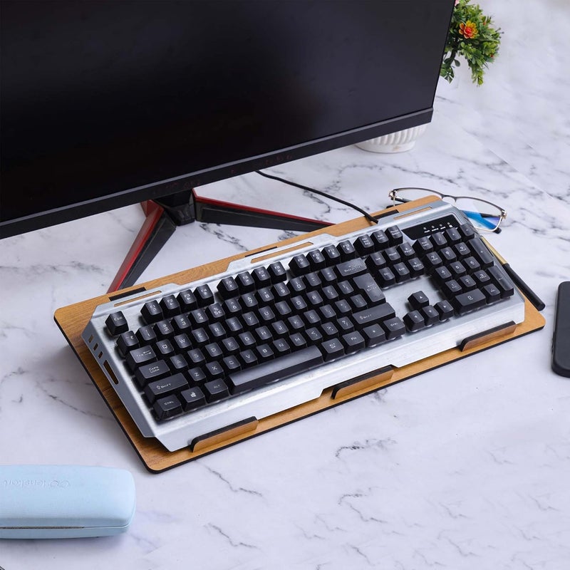 ASCELIO Keyboard Raiser Stand for Large Size gaming and Mechanical Keyboards | Foldable Key Board Holder Stand for Office Desk and Study Table - Image 4