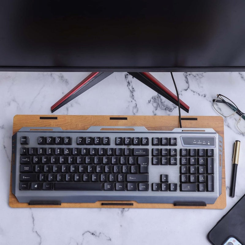 ASCELIO Keyboard Raiser Stand for Large Size gaming and Mechanical Keyboards | Foldable Key Board Holder Stand for Office Desk and Study Table - Image 2