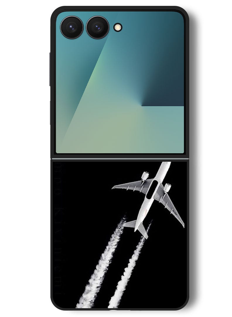 Theodor Case Compatible with Samsung Galaxy Z Flip 7 - 6.9 Inch Protection Shockproof Bumper Cover Plane - Image 1