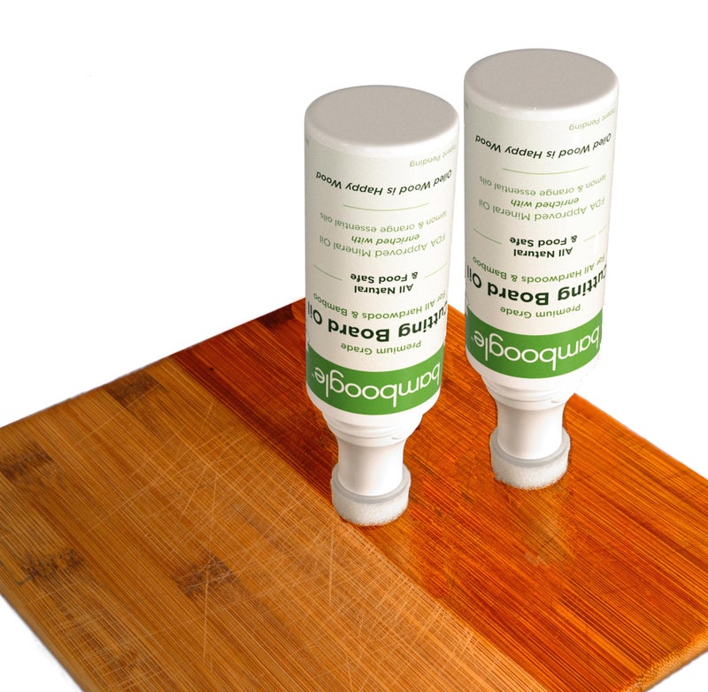Bamboogle Bamboogle Butcher Block Mineral Oil  2 Pack  No Mess Easy Applicator white VC2PCBO5 