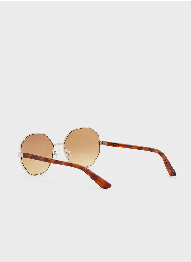 GUESS Metal Shaped Sunglasses